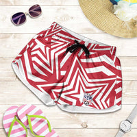 Soccer 2026 USA Shorts for Women Red Star Stylized