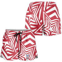 Soccer 2026 USA Shorts for Women Red Star Stylized
