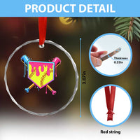 Softball Drip Crystal Glass Ornament Ice Cream Drip Youth Girls Softball Sport