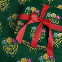 Softball Drip Wrapping Paper Roll Ice Cream Sprinkles Softball Life Style