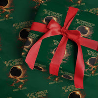 Solar Eclipse 2026 Wrapping Paper Roll Hello Darkness 12 August 2026 Totality Gift