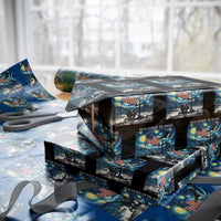 Solider Army Christian Wrapping Paper Roll Cross Starry Night Faith Patriotic Jesus - Wonder Print Shop