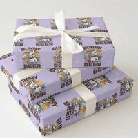 Some Bunny Needs Beer Funny Easter Drinking Humor Wrapping Paper Roll Retro Rabbit Beer Lover Gift