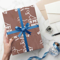 Some People Just Need A Pat On The Back Wrapping Paper Roll Funny Sarcasm Quote - Wonder Print Shop