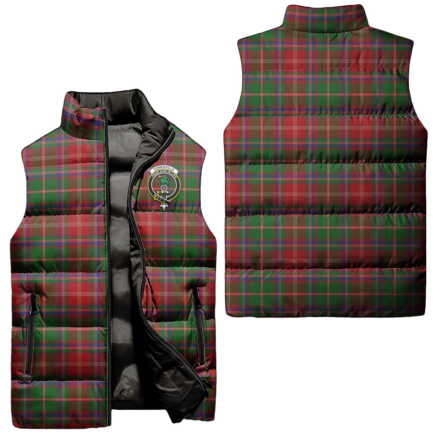 somerville-clan-puffer-vest-family-crest-plaid-sleeveless-down-jacket