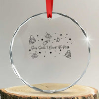 Sorry Santa I Drank The Milk Crystal Glass Ornament Newborn Baby First Xmas TS10