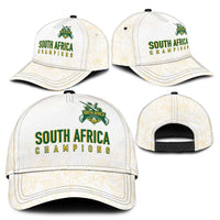 South Africa Cricket Champion Classic Cap Gold Proteas - All White LT7