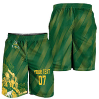 South Africa Cricket Champion Custom Shorts for Men Proteas Rock The World - Wonder Print Shop