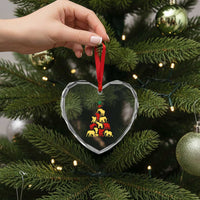 South Africa Elephant Xmas Tree Heart Crystal Glass Ornament Safari Animals Xmas - Wonder Print Shop