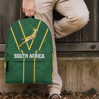 South Africa Rugby Backpack Go Champions Springboks Kente Pattern