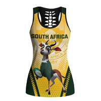 South Africa Rugby Hollow Tank Top Springboks Mascot Sporty Style