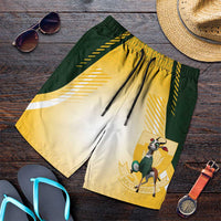South Africa Rugby Shorts for Men Springboks Mascot Sporty Style