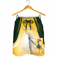 South Africa Rugby Shorts for Men Springboks Mascot Sporty Style