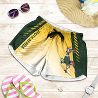 South Africa Rugby Shorts for Women Springboks Mascot Sporty Style