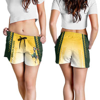 South Africa Rugby Shorts for Women Springboks Mascot Sporty Style