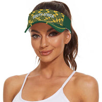 South Africa Rugby Sun Visor Cap Go Champions Springboks Kente Pattern