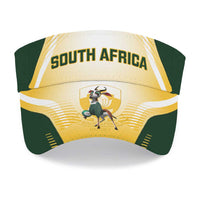South Africa Rugby Sun Visor Cap Springboks Mascot Sporty Style