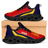 Spain 2026 Football Clunky Sneakers La Roja Grunge Curve Stylized - Wonder Print Shop