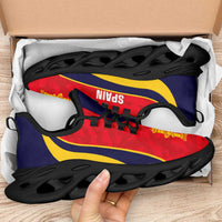 Spain 2026 Football Clunky Sneakers La Roja Grunge Curve Stylized - Wonder Print Shop