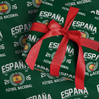 Spain 2026 Soccer Football Fan Spanish Flag Wrapping Paper Roll