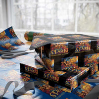 Spain 2026 Total Solar Eclipse Sun Face Graphic Wrapping Paper Roll Espana Totality Travel Memorabilia Astronomy Geek Gift