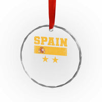 Spain Champions 2026 Second Star Crystal Glass Ornament Espana Coat of Arms