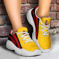 Spain Football Chunky Sneakers Flag-Inspired Curve Style