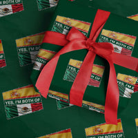 Spain Mexico Heritage Pride Wrapping Paper Roll Yes I'm Both Identity Roots for Hispanics Latinos - Wonder Print Shop