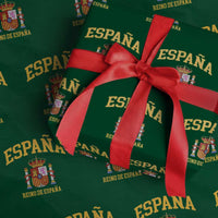 Spain Reino De Espana Wrapping Paper Roll Vintage Spanish Flag Coat of Arms