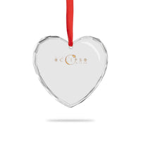 Spain Solar Eclipse 2026 Heart Crystal Glass Ornament August 12 2026 Total Eclipse
