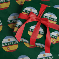 Spanish Argentinian Roots Wrapping Paper Roll Yes I'm Both Of Them Vintage Spain Argentina Half Flag