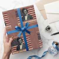 Speak Like Frederick Wrapping Paper Roll Black History Month Gift - Wonder Print Shop
