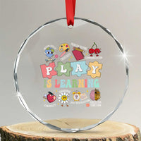 Special Education Crystal Glass Ornament Play is Learning Sped Teacher TS02
