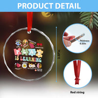 Special Education Crystal Glass Ornament Play is Learning Sped Teacher - Wonder Print Shop