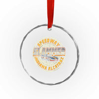 Speedway Slammer 2025 Crystal Glass Ornament Indiana Alcatraz Retro Vintage Racing Graphic TS02