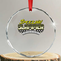 Speedway Slammer Indiana 2025 Crystal Glass Ornament TS02