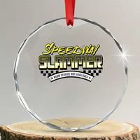 Speedway Slammer Indiana 2025 Crystal Glass Ornament TS02