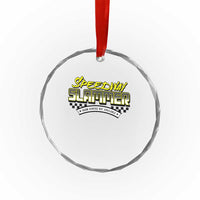 Speedway Slammer Indiana 2025 Crystal Glass Ornament TS02