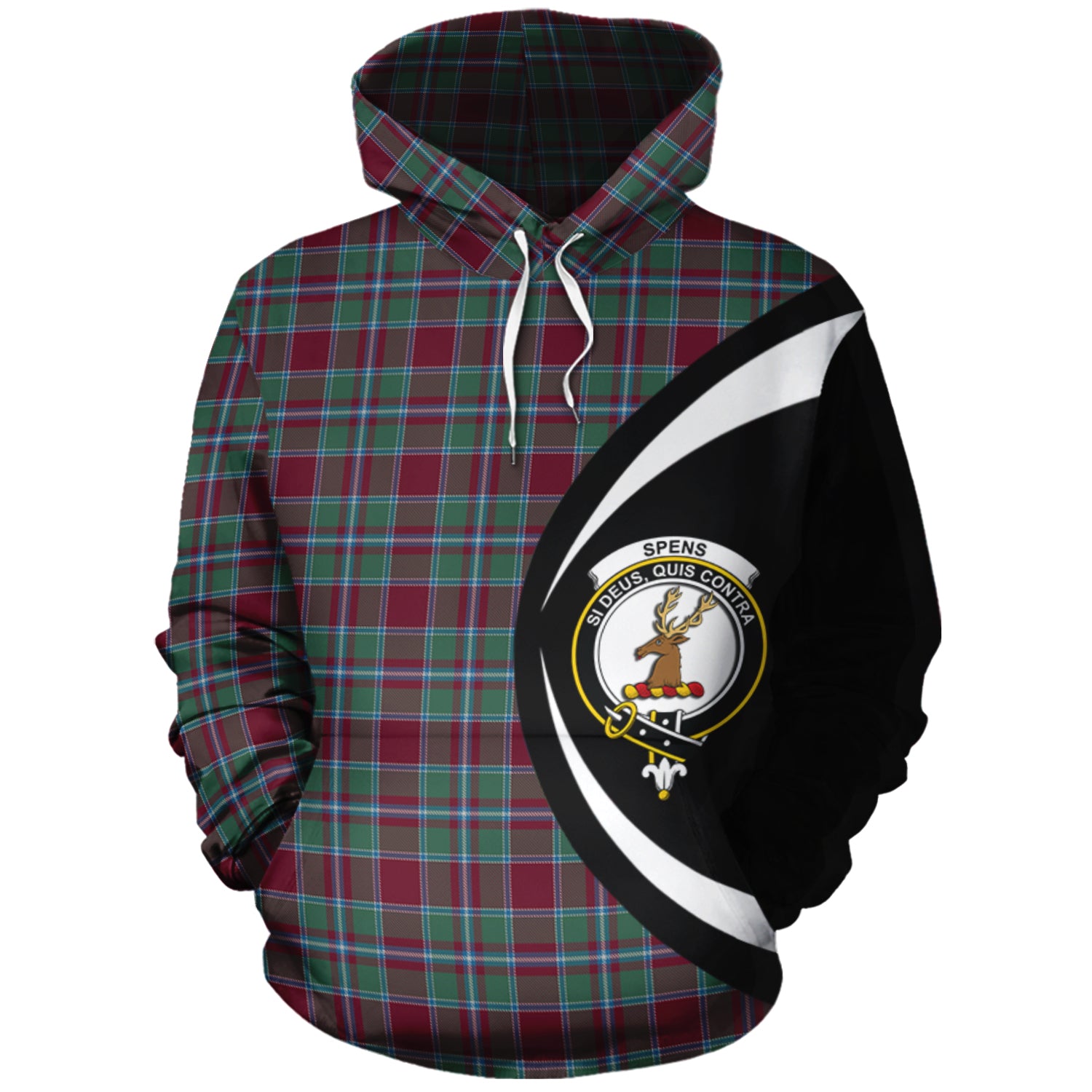 scottish-spens-spence-clan-crest-circle-style-tartan-hoodie