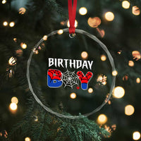 Spider Birthday Boy Crystal Glass Ornament Bday Spiders Party - Wonder Print Shop