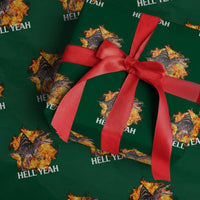 Spinosaurus Racha Explosion Hell Yeah Wrapping Paper Roll Dinosaur Shrieks Meme Funny Prehistoric Fire Blast - Wonder Print Shop