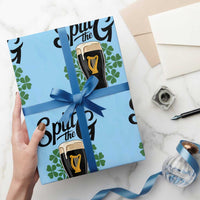Split the G Funny Irish Drinking Wrapping Paper Roll St. Patrick’s Day Stout Beer Lovers Pub Crawls