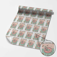 Spooky Summer Skeleton Wrapping Paper Roll Just Waiting For Halloween Summer Pool Party - Wonder Print Shop