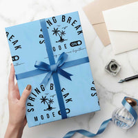 Spring Vacation Break 2025 Wrapping Paper Roll Mode On Party Ready Beach Vibes - Wonder Print Shop