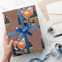 Sprint Car Dirt Track Racing Sunset Motorsports Wrapping Paper Roll - Wonder Print Shop