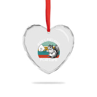 Squirrel Lover Heart Crystal Glass Ornament Funny Vintage Squirrel Gift Best Friend For Life