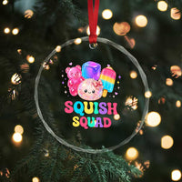 Squish Squad Kawaii Glitter Dumpling and Candy Graphic Crystal Glass Ornament Cute Gummy Bear Popsicle