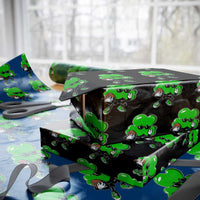 St Patricks Day Shamrock Playing Football Wrapping Paper Roll Cute Gift for Sports Lovers - Wonder Print Shop