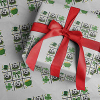 St Patricks Day Soccer Wrapping Paper Roll Irish Pride Gift