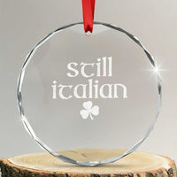 St Patricks Day Still Italian Crystal Glass Ornament Funny Lucky Shamrock Clovers